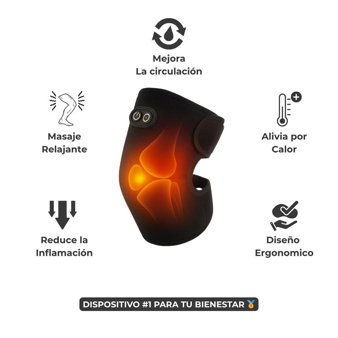 Rodillera Térmica Masajeadora